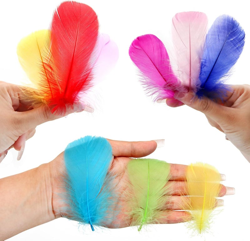Lamar Feather 300pcs Golden Yellow Feathers 2-3 Inches Bulk Feathers for Crafting, Dream Catcher Accessories, Art Projects, DIY Crafting, Handi Crafts, Balloon Fills, Party Decoration (Golden) - Image 5